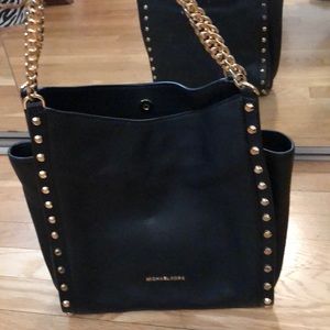 Michael Kors Newbury Studded Leather Chain Tote